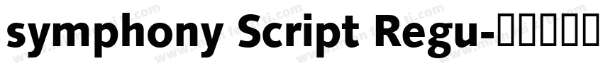 symphony Script Regu字体转换
